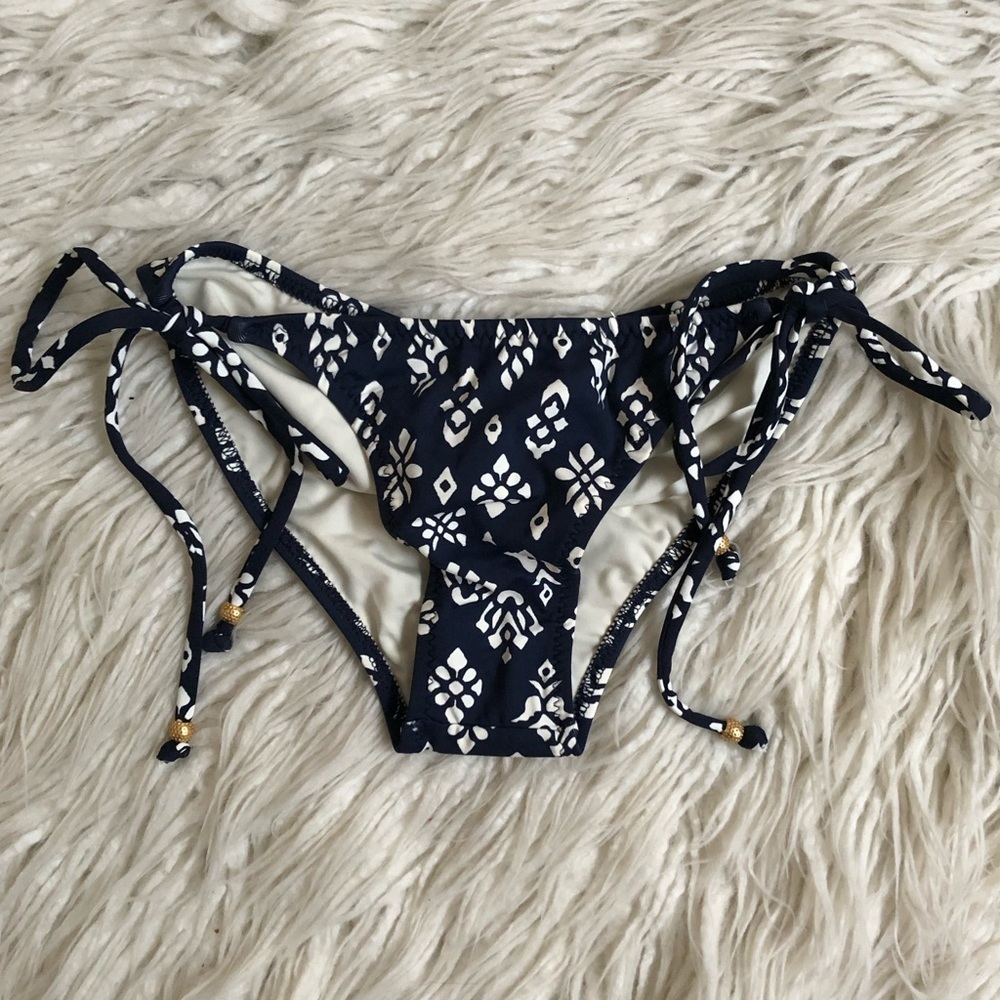 Eberjey Tribal Block Ruched Kate Bikini Bottoms